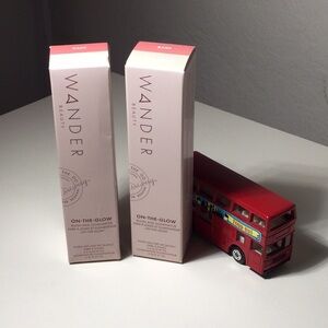 (2)  Wander Beauty On-The-Glow Blush and Illuminator - Bare.   Set of two.